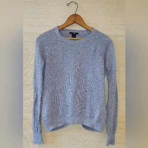 H&M Crew Neck Long Sleeve Grey Sweater (XS)